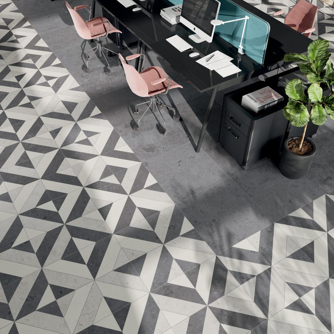 Мозаика Керама Марацци DD205220\MM Про Лаймстоун серый матовый мозаичный 30х30