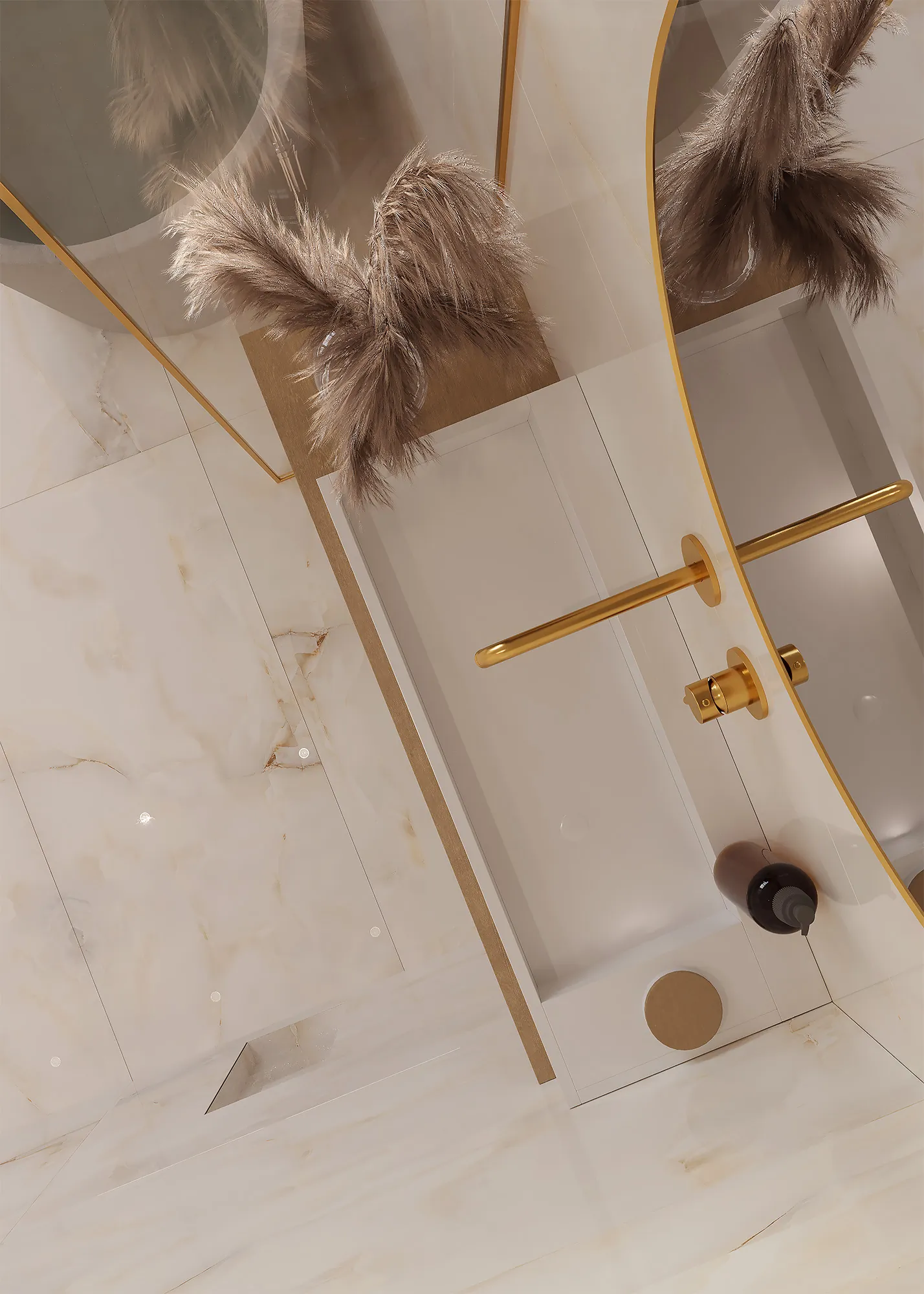 Керамогранит Аркадия Керамика FP1009-A Anty Sky Beige Full Polished 60x120 бежевый