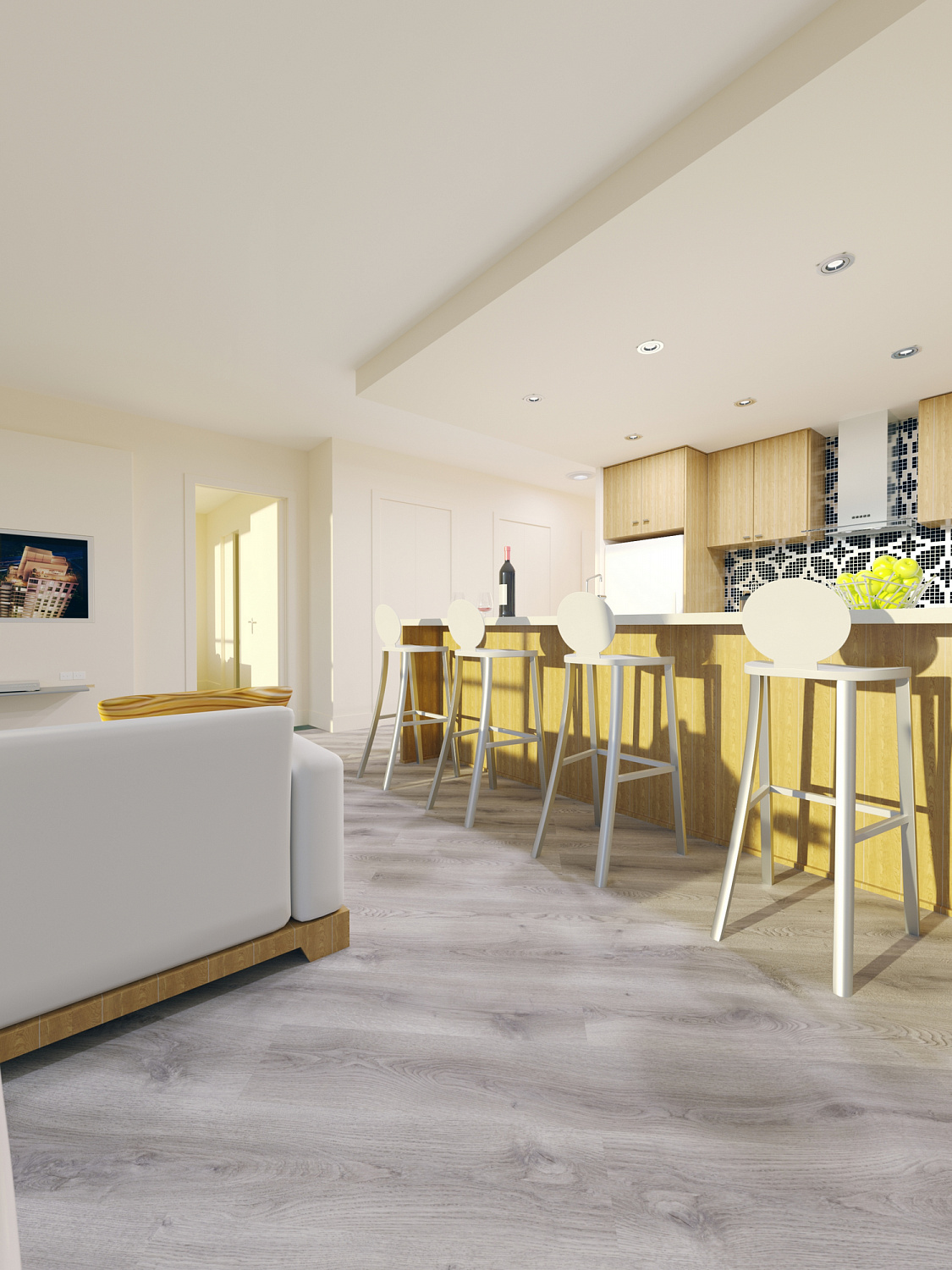 Кварцвиниловая плитка Fine Floor Light FF-1378 Дуб Гессен кварц винил напольный