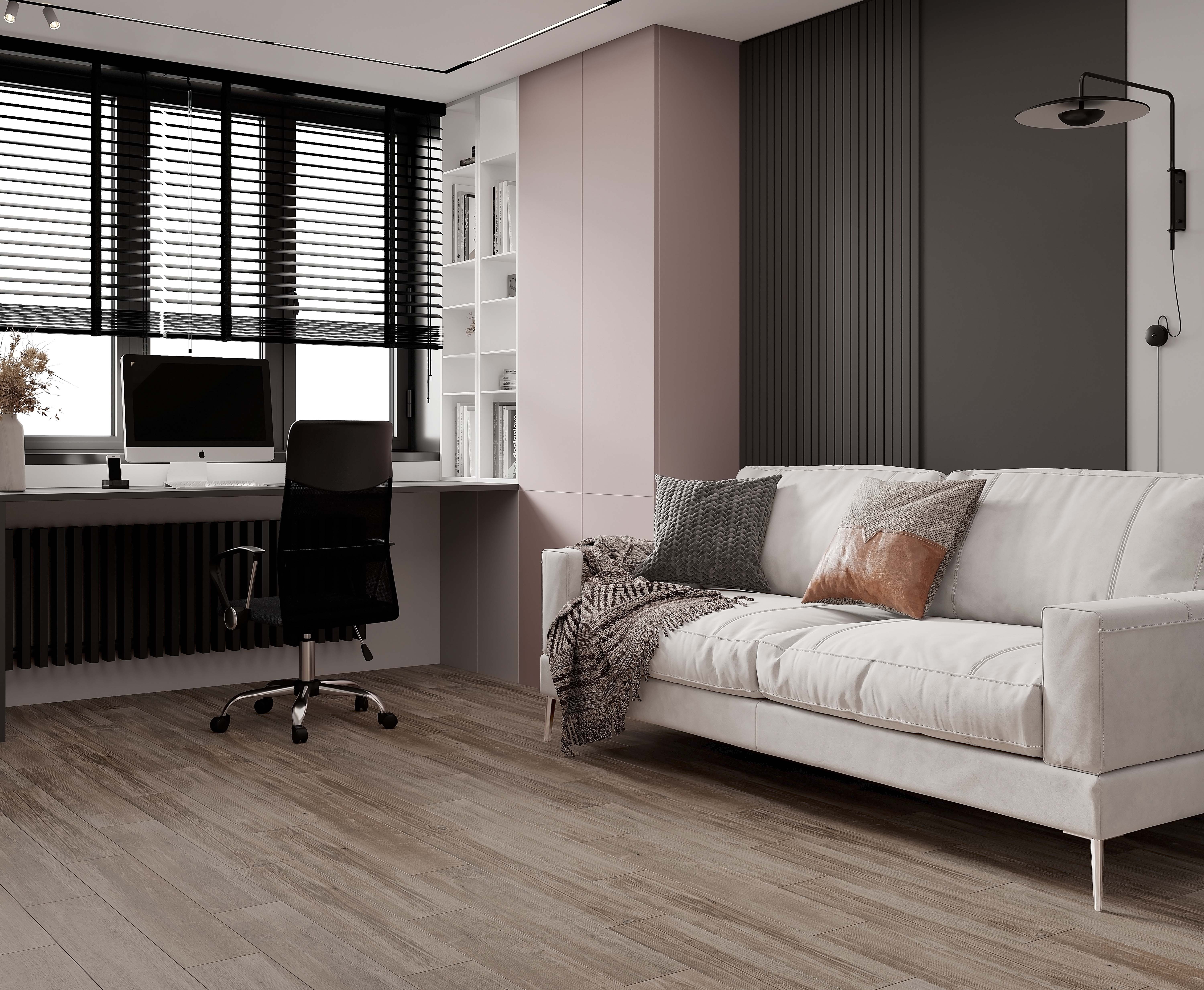 Керамогранит (L23) Laparet Oldie темно-бежевый 14.7x59.4 матовый