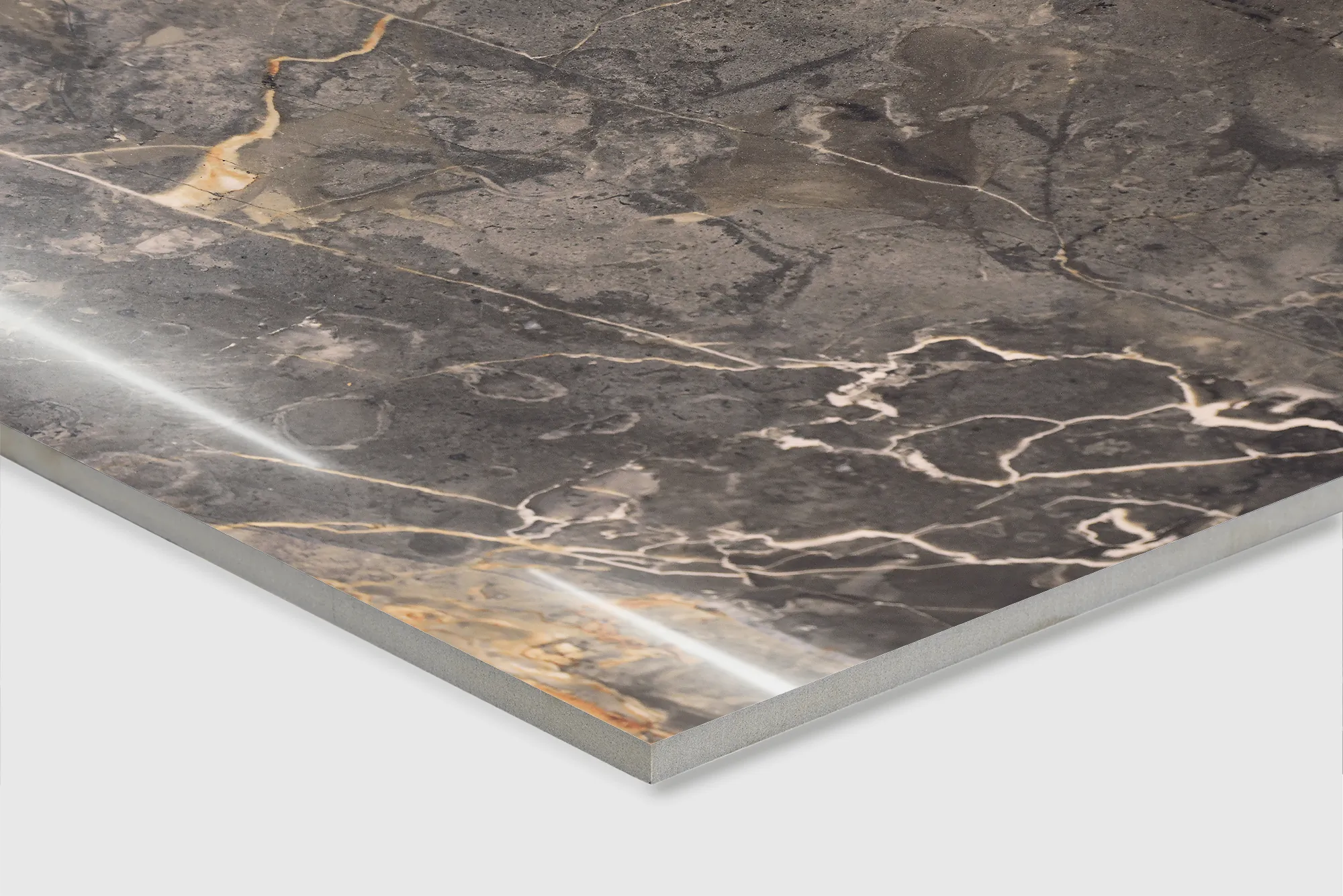 Керамогранит Аркадия Керамика FP1005-A Imperial Nero Full Polished 60x120 коричневый