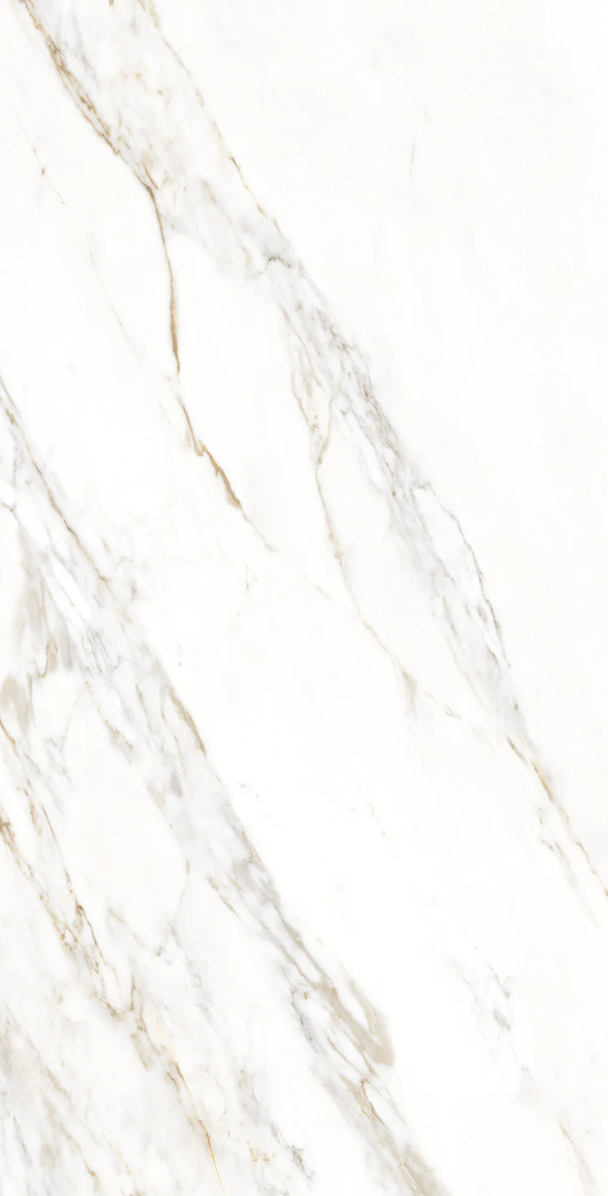 Керамогранит Креанза CZ-GL03-B Enfold Statuario Matt Glossy Ink 80x160 белый