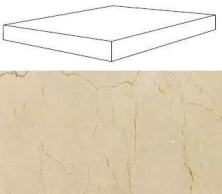 Ступень угловая правая Atlas Concorde Supernova Stone Cream Wax 33x120