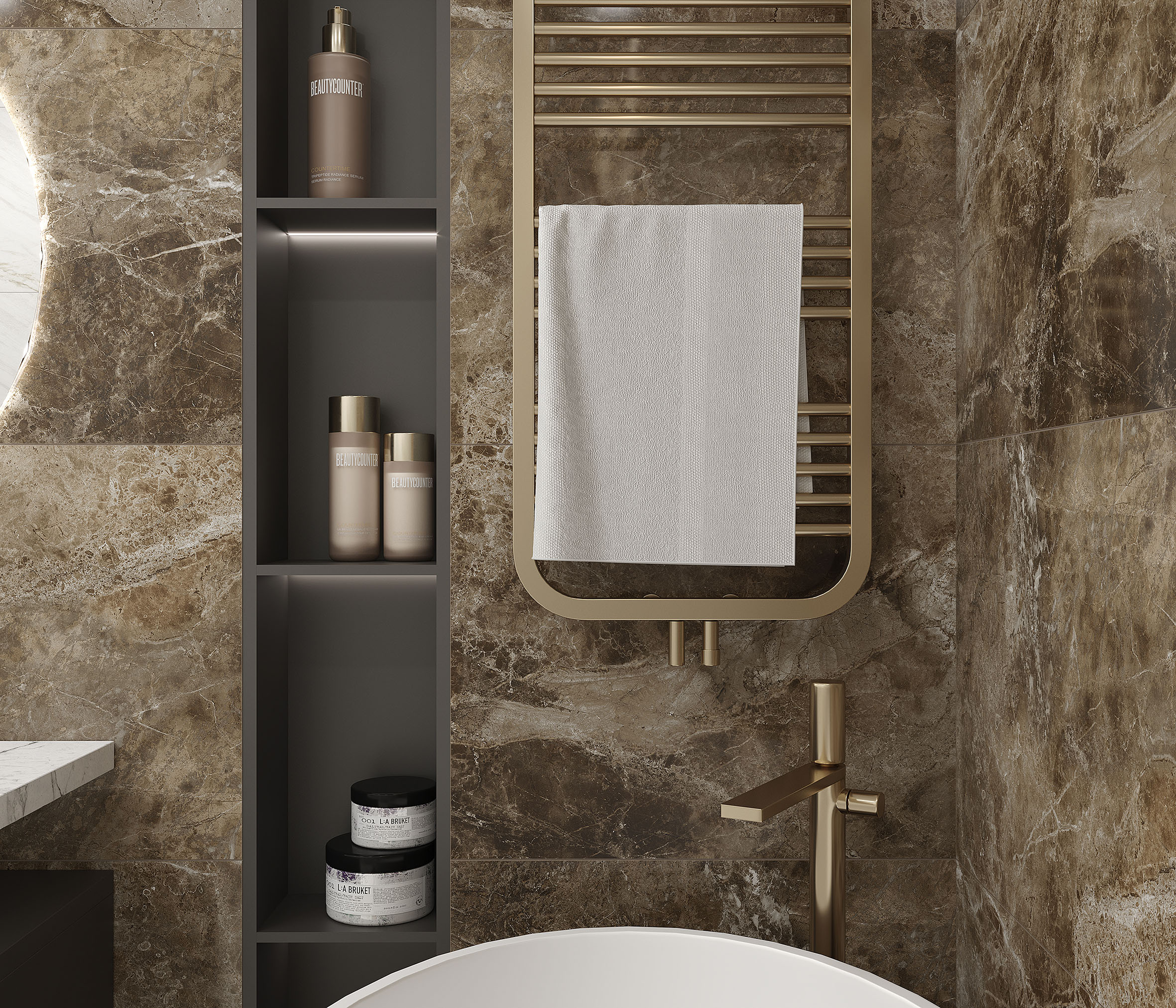 Керамогранит Laparet Krazzy Brown 60x120 полированный