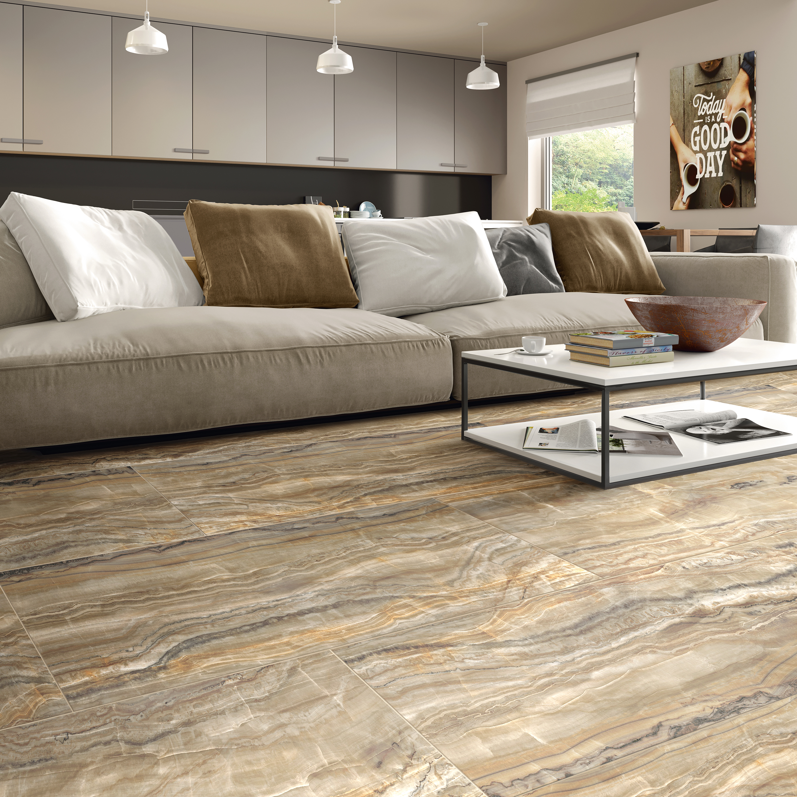 Керамогранит Идальго Onix Perla LLR 60x60 белый