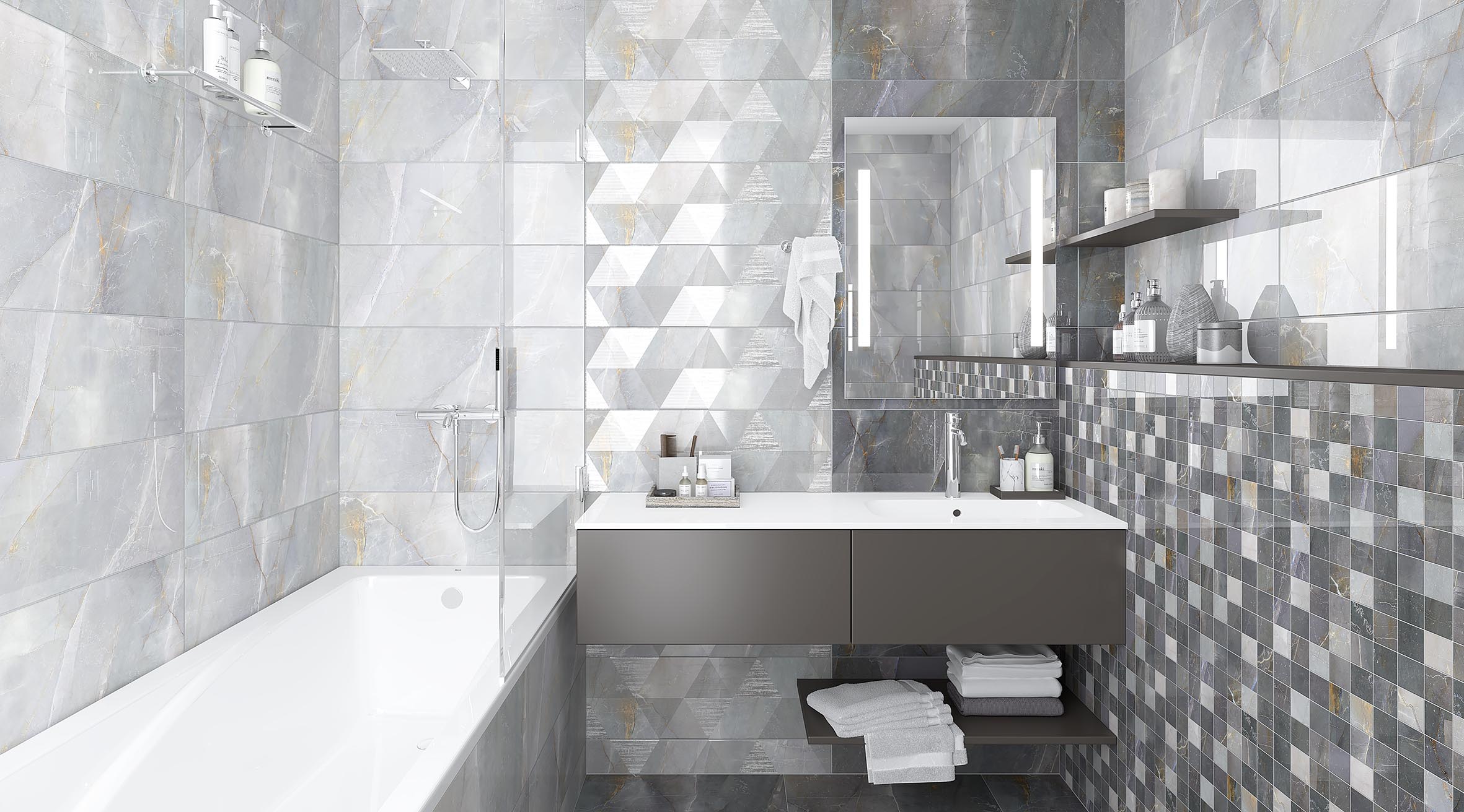 Керамогранит (SH 0053) Laparet Shade темно-серый 60x60 матовый