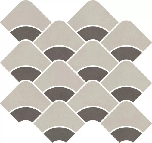 Декор Kerama Marazzi KMD2HID008BR Таделакт наборный бежевый светлый, коричневый матовый обрезной 28x30