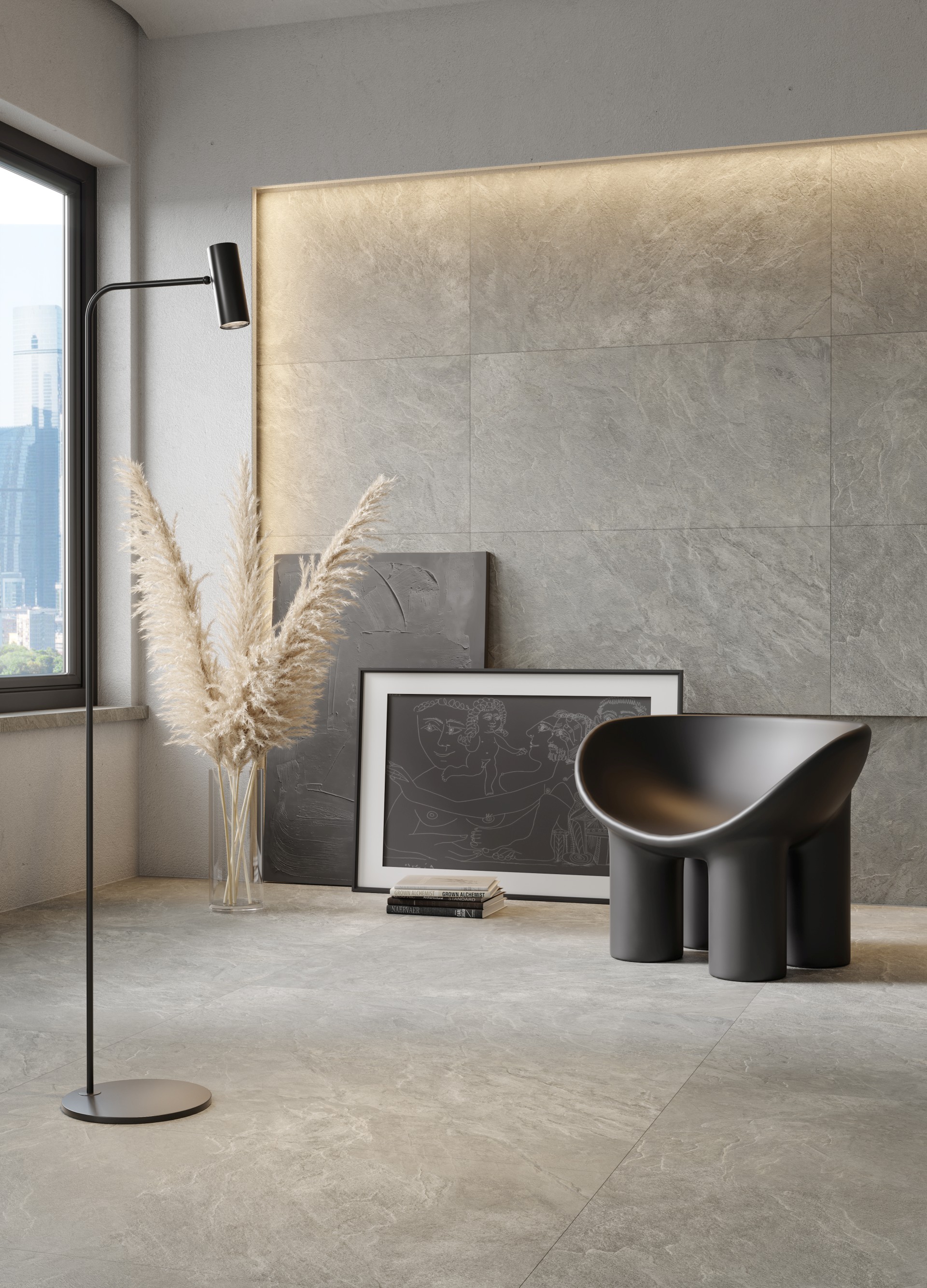 Ступень Керранова Krater Dark Grey K-2212/SR/st01/300x1200x10 серый