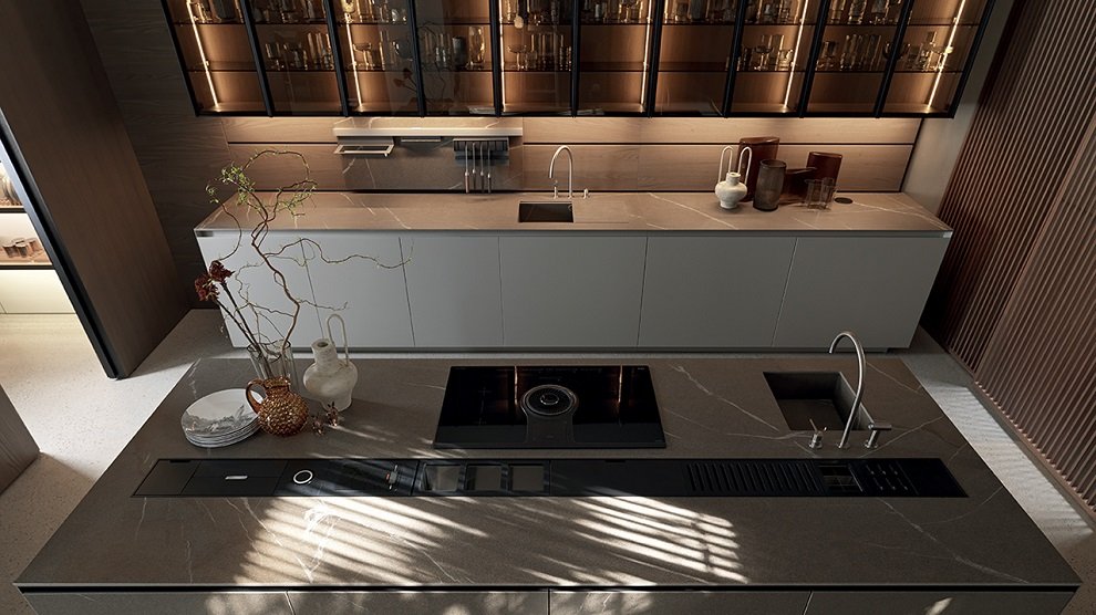 Керамогранит Laminam IN-SIDE Pietra di Cardoso Nero Nat 120x300x5,5 LAMF009447_IT