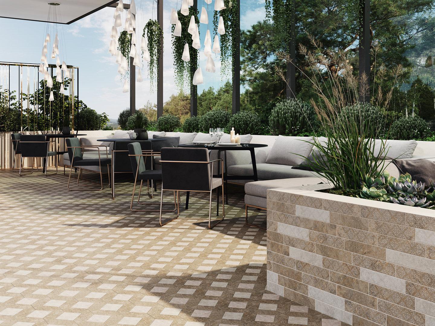 Вставка Kerama Marazzi OS\A127\1327 Декор Брюссель 1 матовая 9,8x9,8