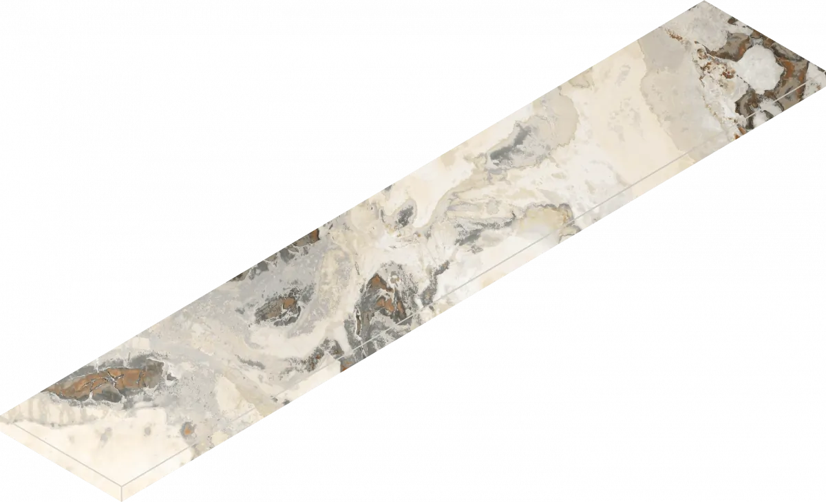 Ступень Италон Магма Довер Тайгер угловая левая 620070002994 белый 33x160