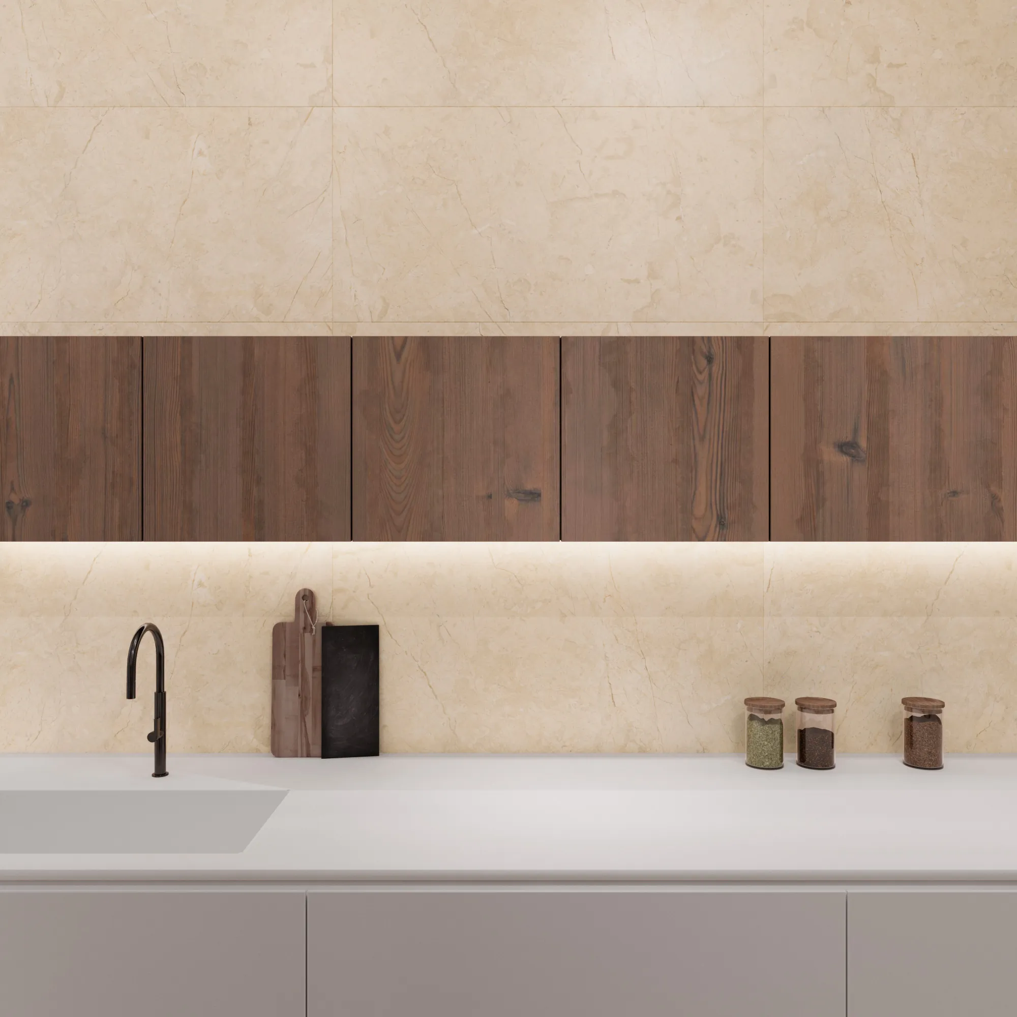 Керамогранит Аркадия Керамика RT7015-A Marcus Bianco Matt Rustic 60x120 белый