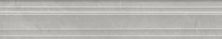 Бордюр Керама Марацци Venezia Риальто серый светлый глянцевый обрезной 40х7,3