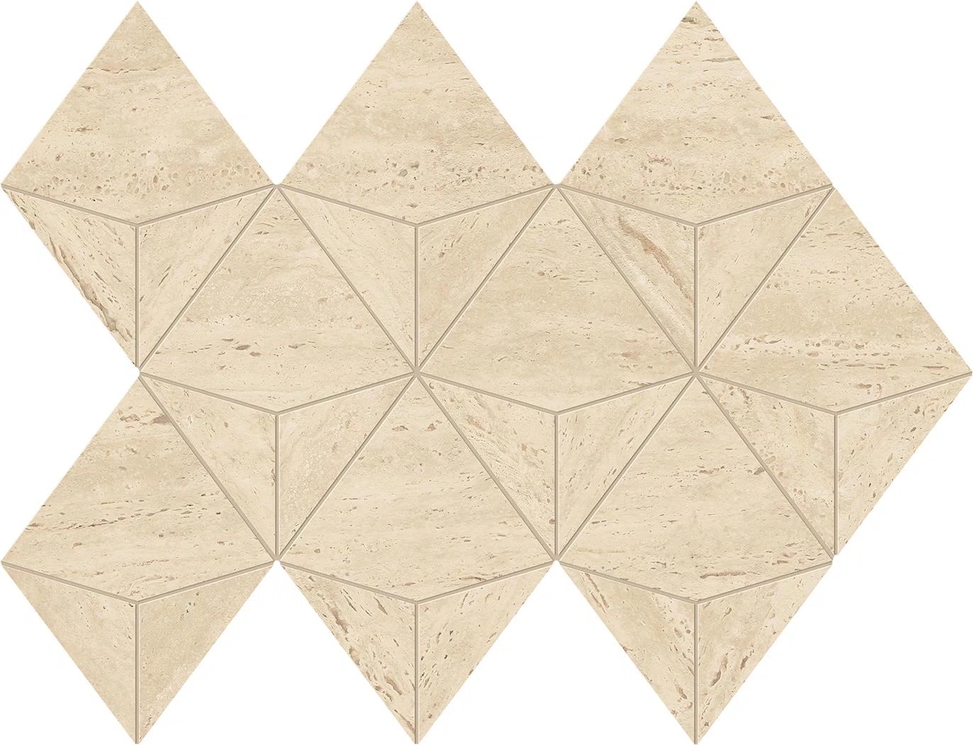 Мозаика Atlas Concorde Marvel Travertine Sand Mosaico Origami 28x41.2 AF9K