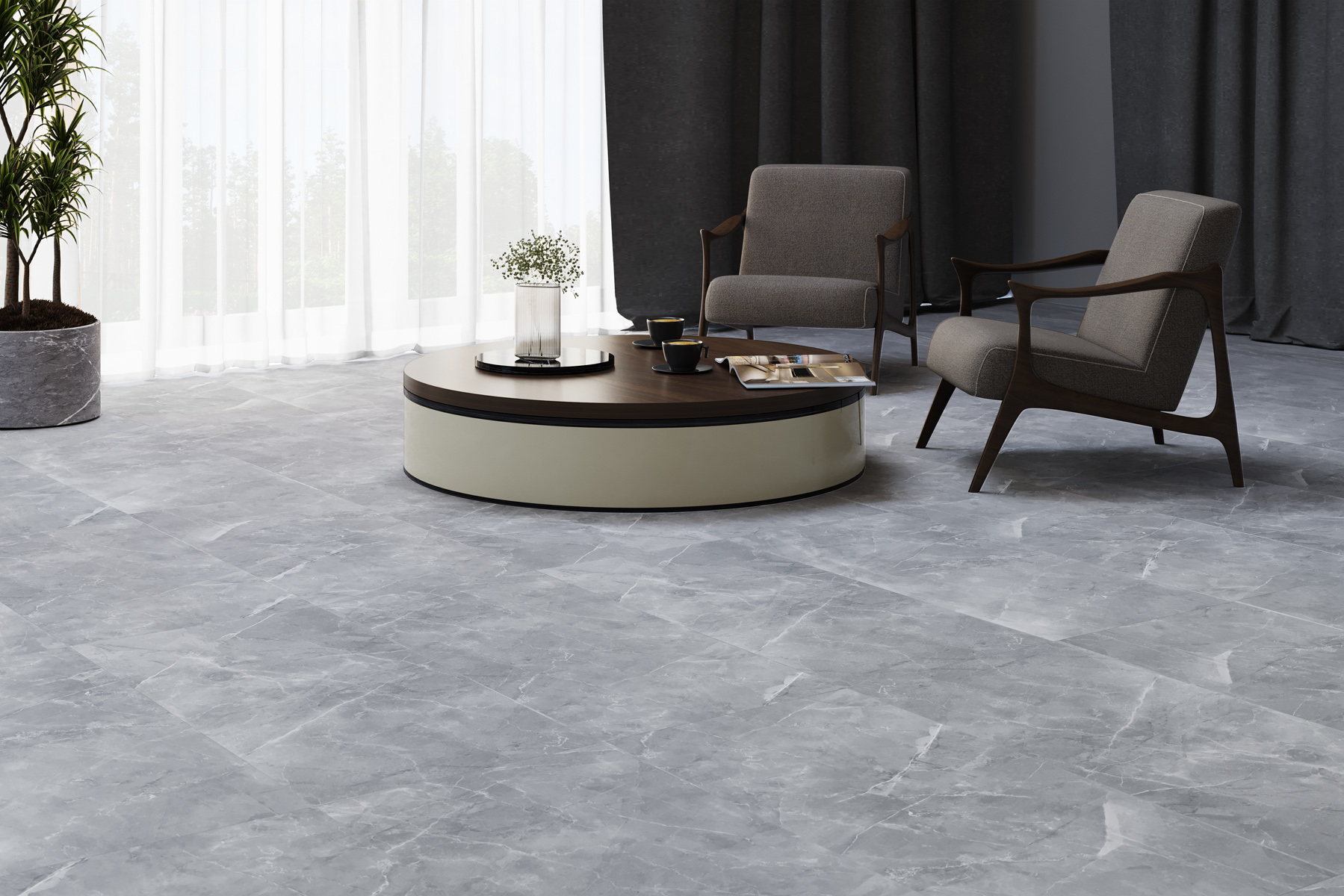 Керамогранит Старо Alpine Gris Matt 60x120 серый
