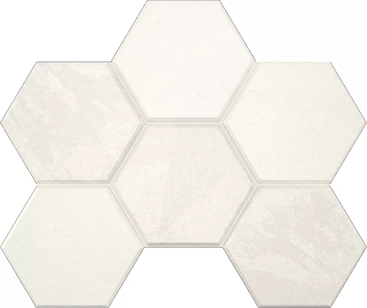 Мозаика Estima LN00/TE00 Luna Hexagon White 25x28.5 белый
