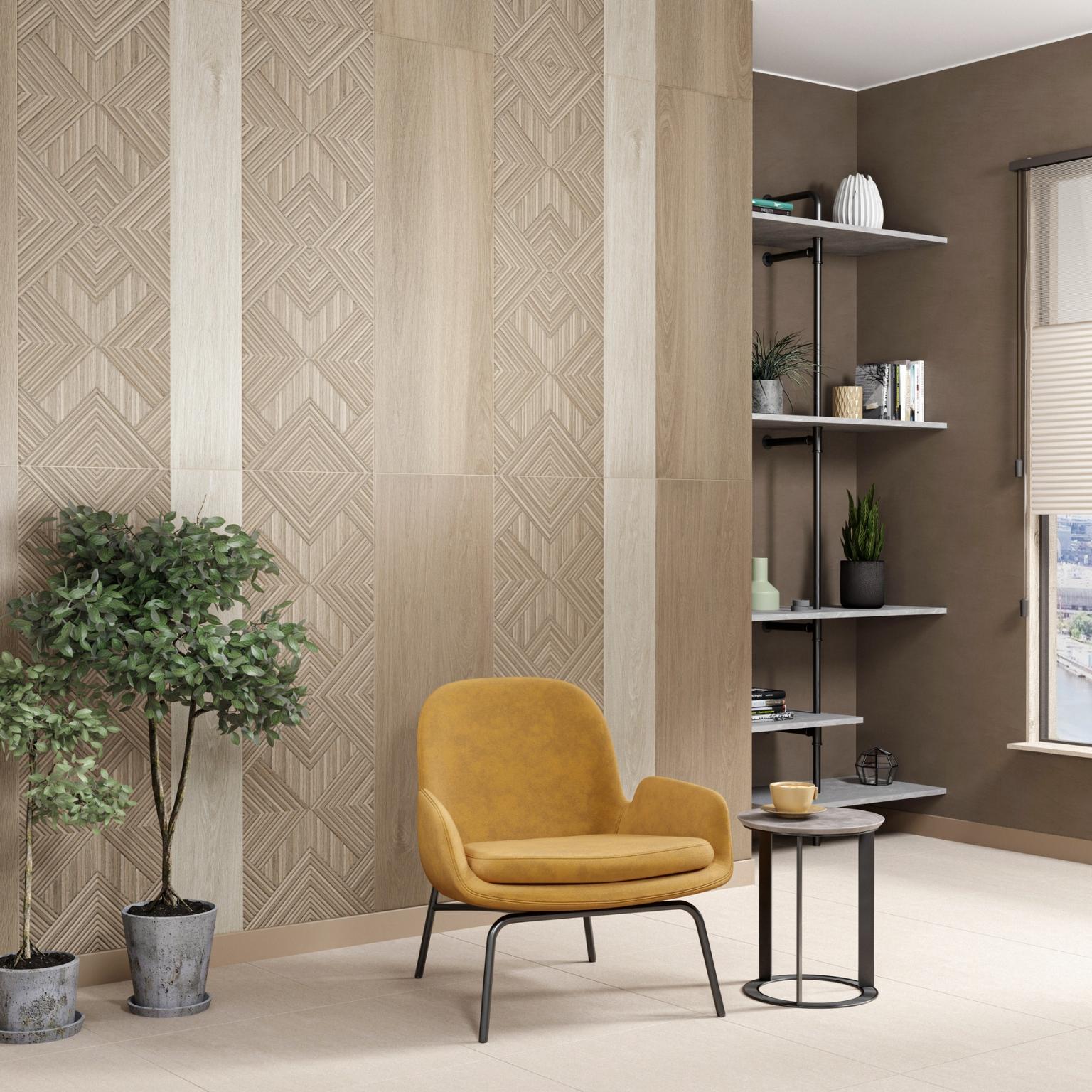 Керамическая плитка Kerama Marazzi 14032R Ламбро бежевый обрезной 40x120
