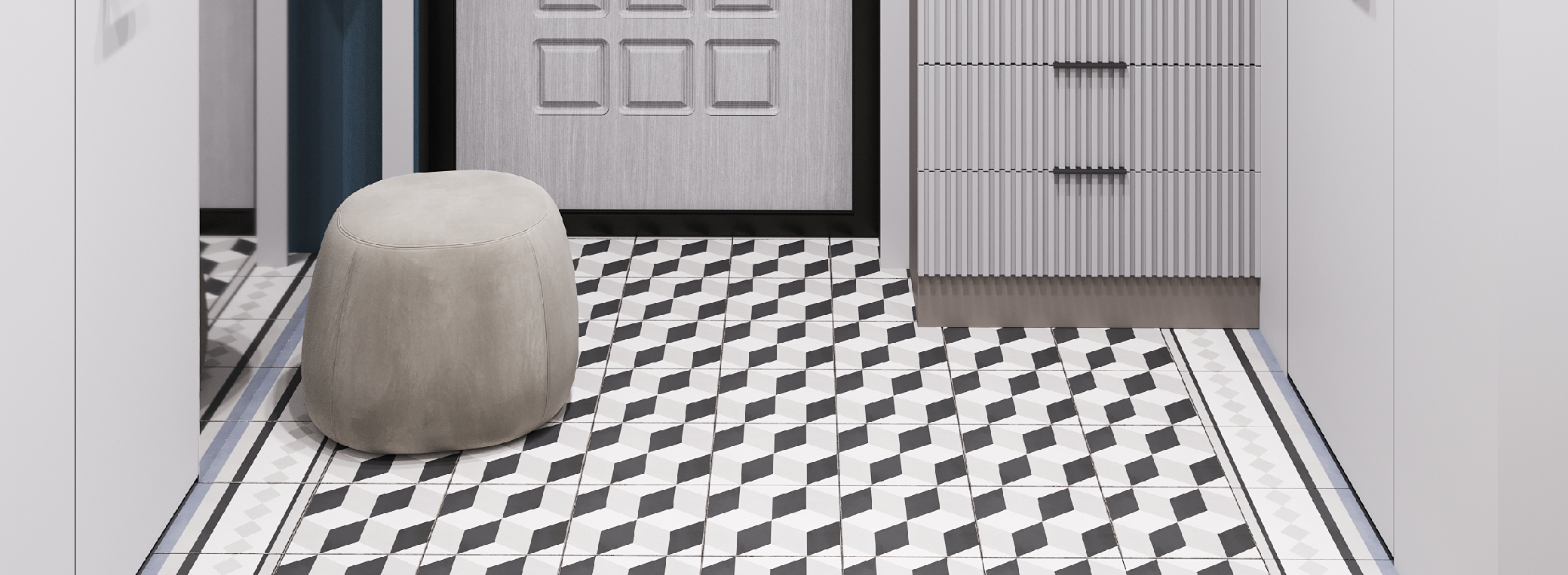 Керамогранит Смайл Тайл Elegance Base 19.8x19.8 серый