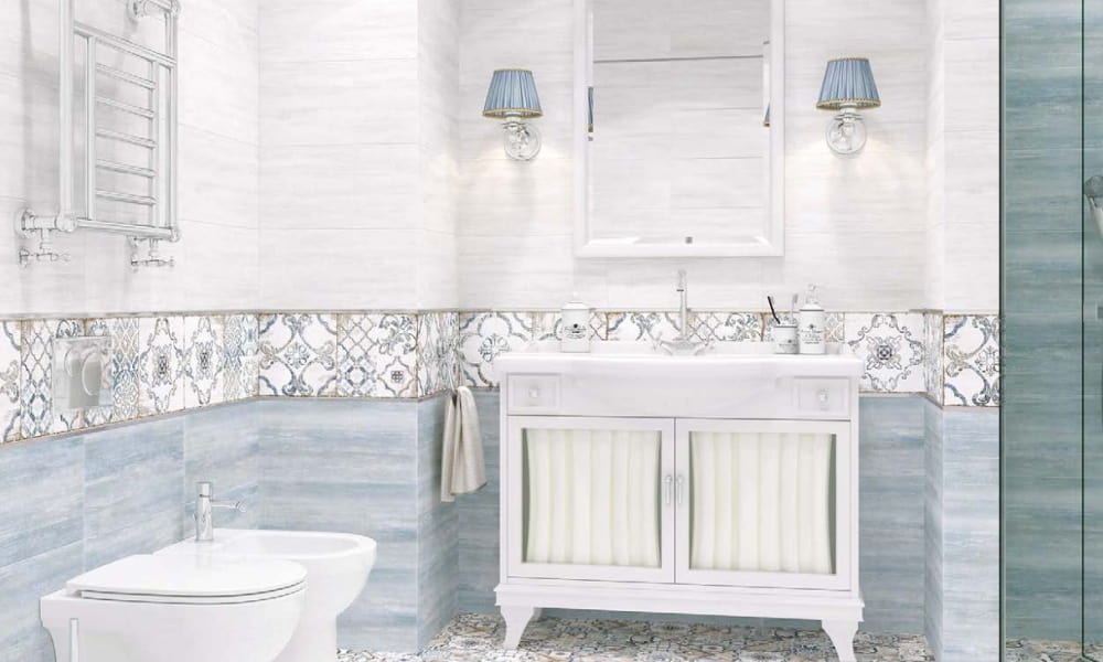 Керамическая плитка Alma Ceramica Венеция TWU09PSR006 голубой 24.9x50