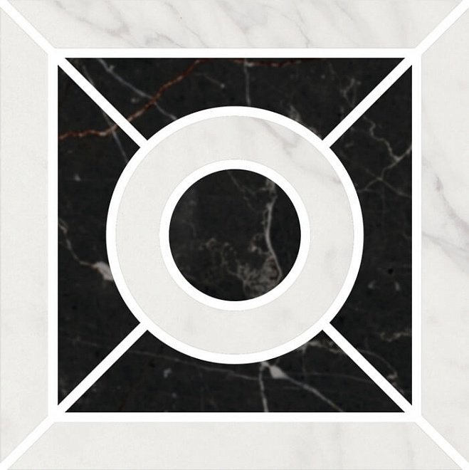 Декор Kerama Marazzi ID93 Фрагонар наборный белый 9,9x9,9