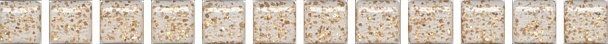 Бордюр Kerama Marazzi POF002 Карандаш Бисер белый золото 1,4x20