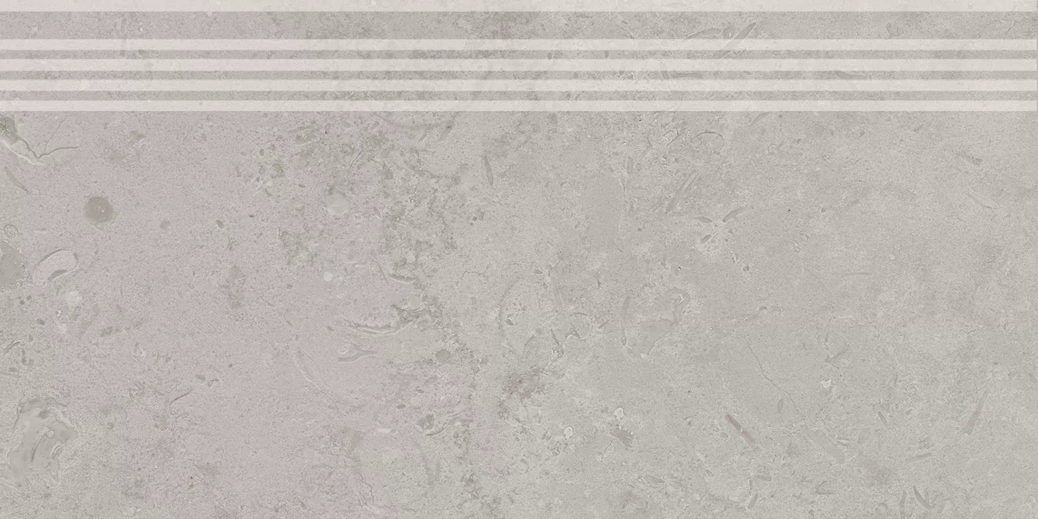 Ступень Керама Марацци DD205220R\GR Про Лаймстоун серый натуральный обрезной 30х60