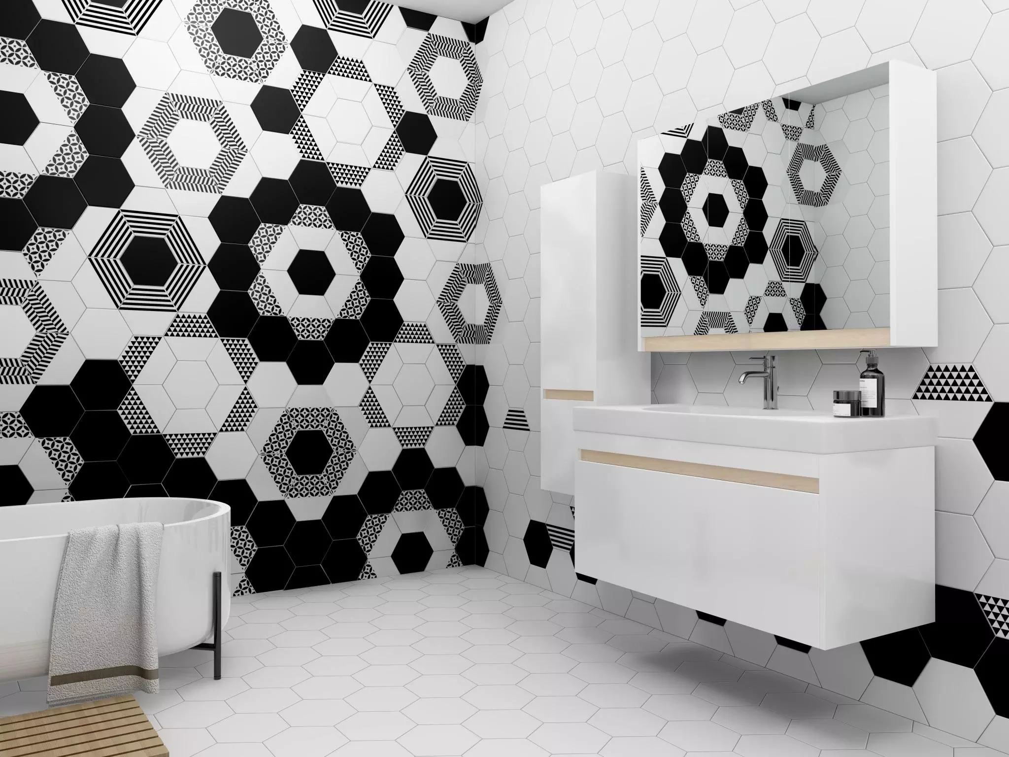 Керамическая плитка Kerama Marazzi 24002 Буранелли чёрный 20x23,1