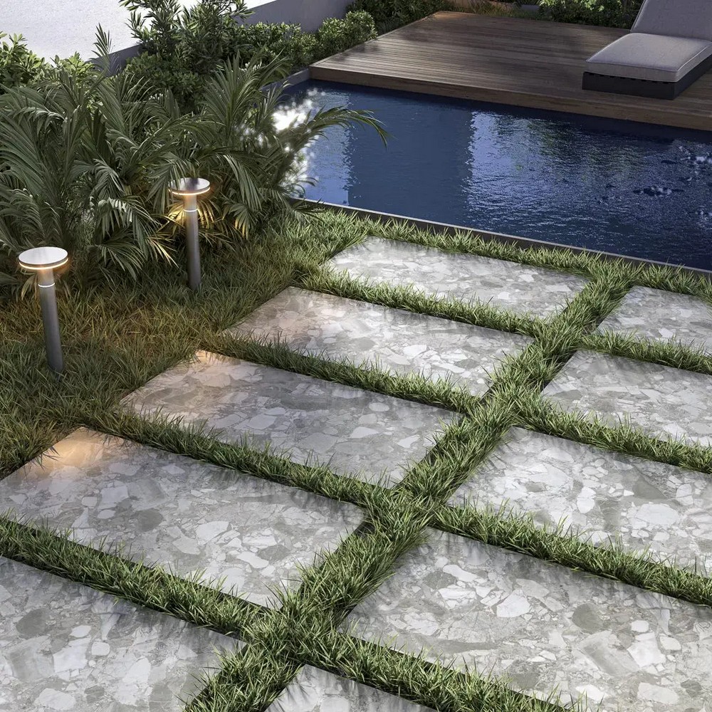 Керамогранит Kerama Marazzi KM1212G0001R Чеппо ди Сицилия серый матовый обрезной 119.5x119.5