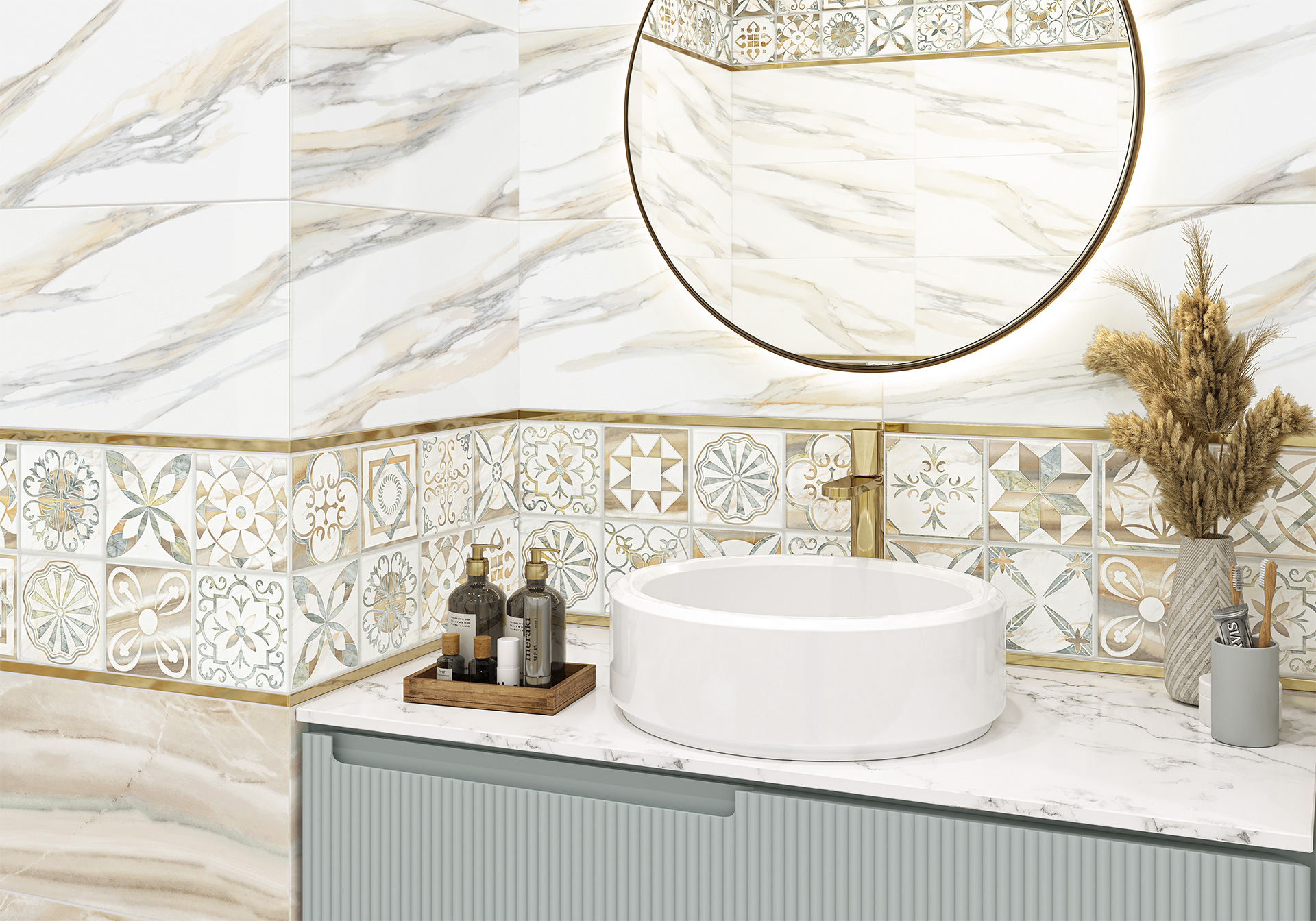 Керамическая плитка Alma Ceramica Варадеро TWU09VRD404 коричневый 24.9x50