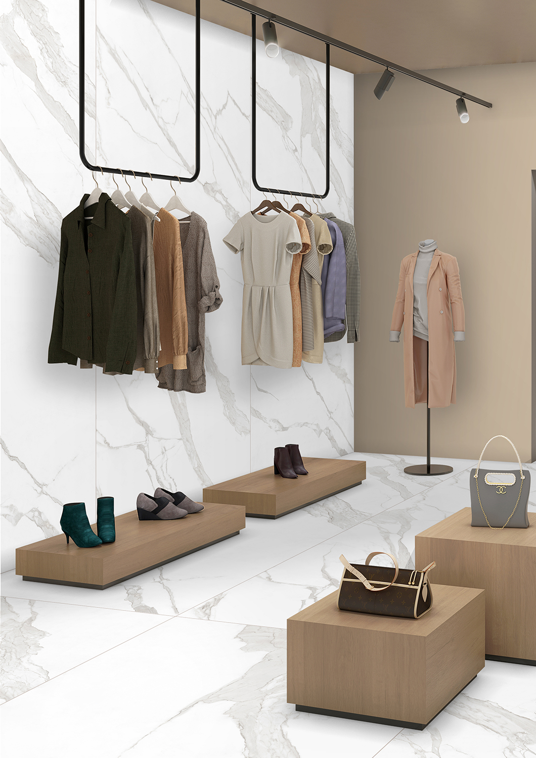 Керамогранит СтароСлэбс Onyx Bianco Soft Satin 120x280 белый