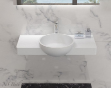 Раковина из искусственного камня NSBath NSS-9052 глянцевая/матовая