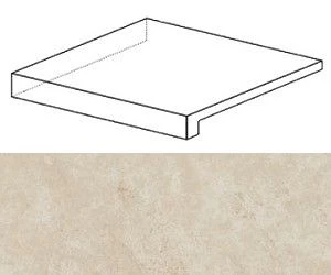 Ступень угловая левая Marvel Cream Prestige Scalino Ang. Sx ATD9 33x33