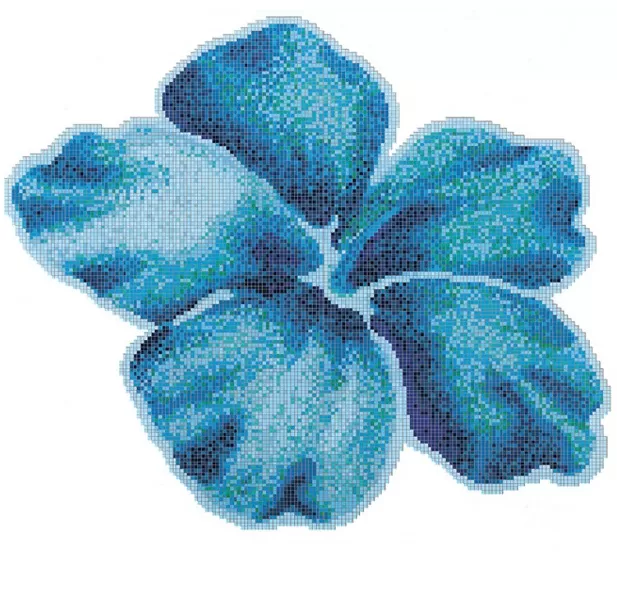 Мозаика NSmosaic F-221 панно голубой 200x200