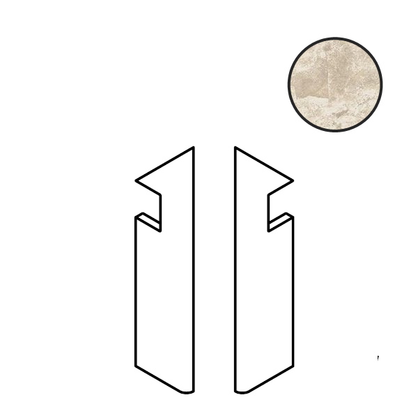 Ступень левая Boost Mix Ivory Battiscopa Sag.Sx A83R 7.2x30