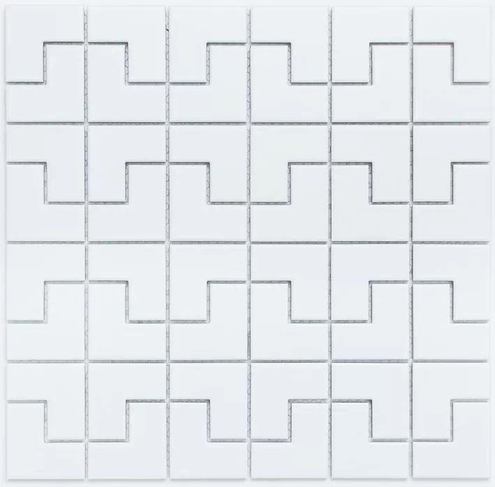 Мозаика NSmosaic PS2548-03 белый 30x30