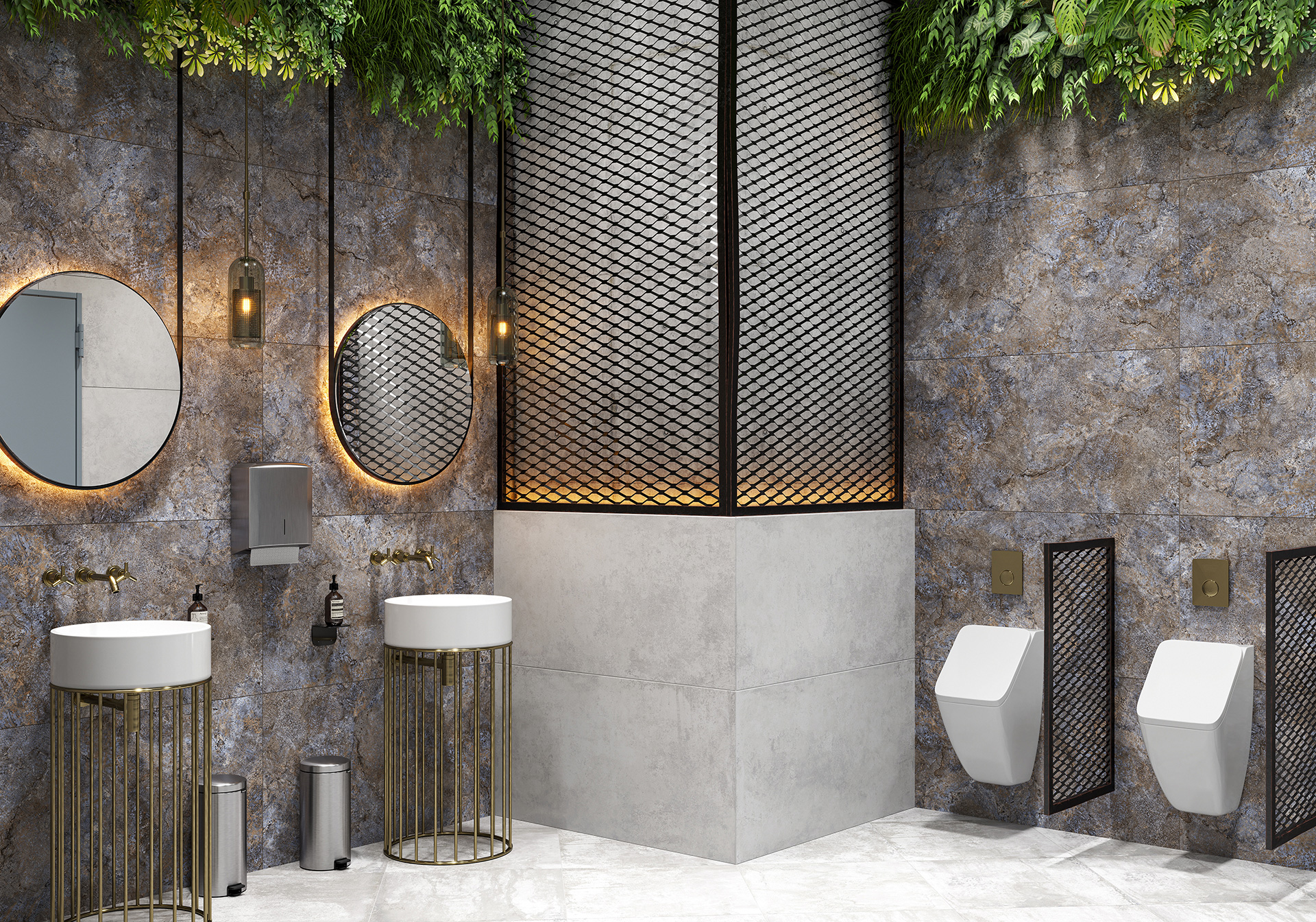 Керамогранит Alma Ceramica Индастрио GFA57IND40R коричневый 57x57