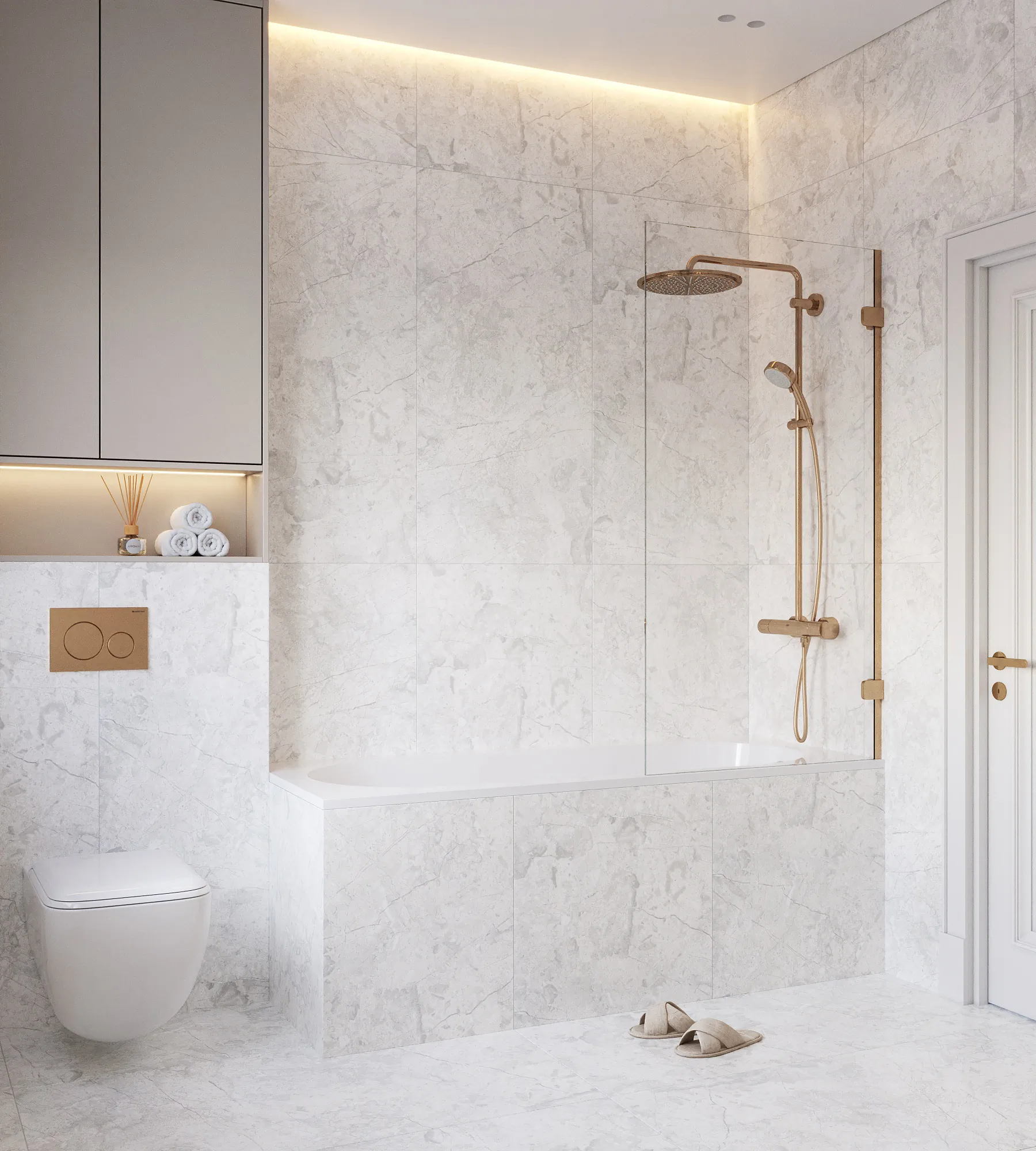 Керамогранит Аркадия Керамика RT7015-A Marcus Bianco Matt Rustic 60x120 белый