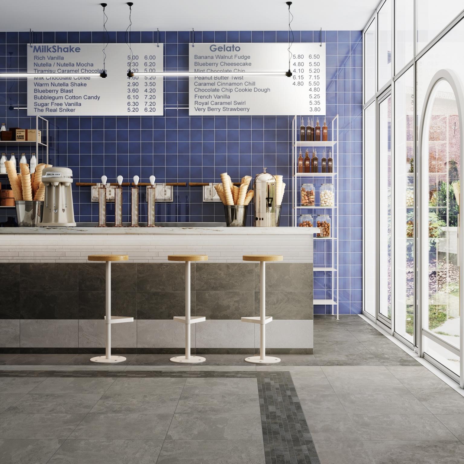 Мозаика Керама Марацци SBM010\SG458420 Ламелла серый мозаичный 25х50.2