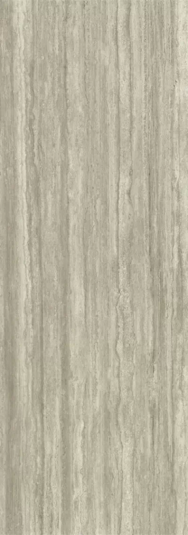Керамогранит Laminam Хадо Травертино Силвер Бочиардато LAMF011871_IT серый 100x300