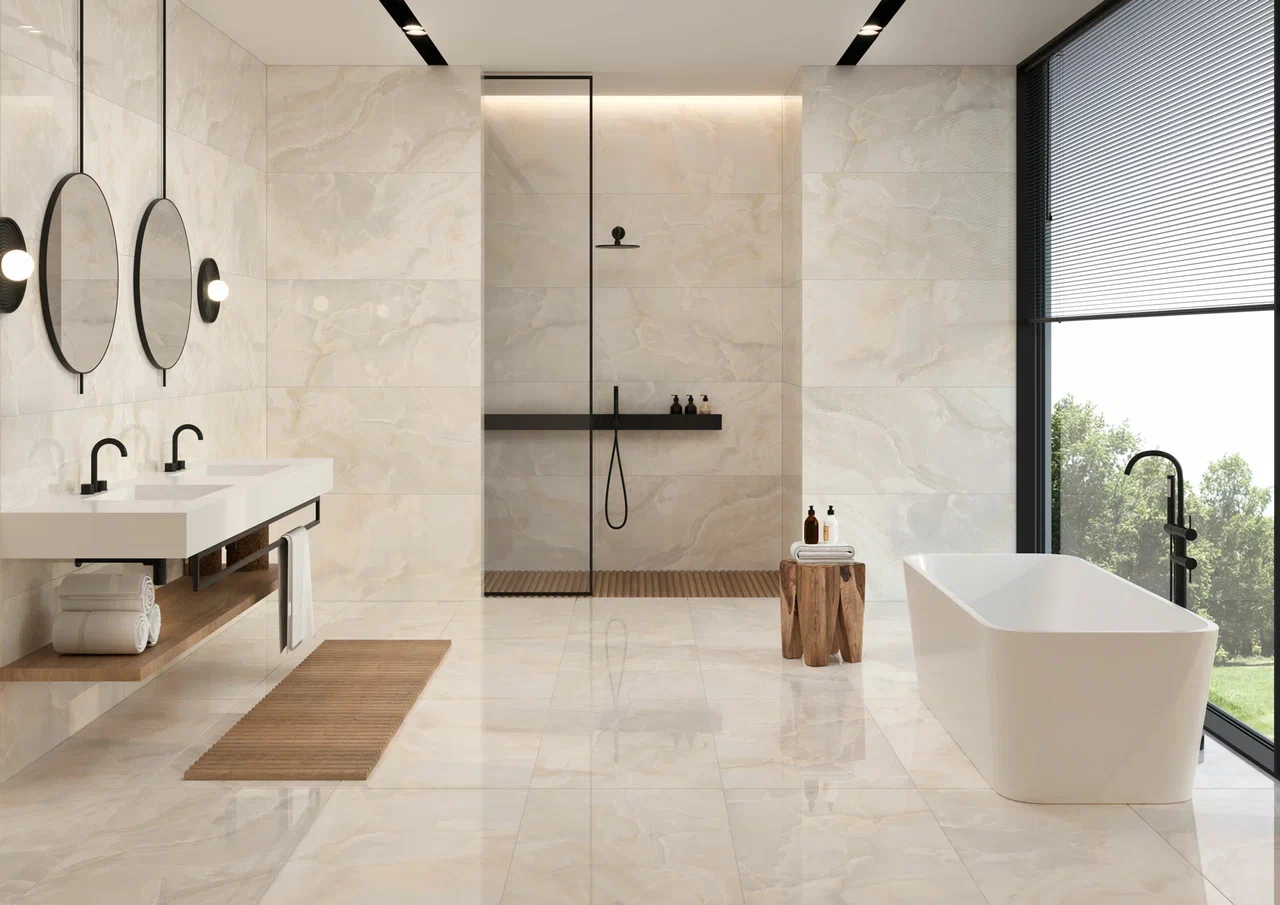 Керамогранит Старо Afyon Light Polished 60x120 кремовый