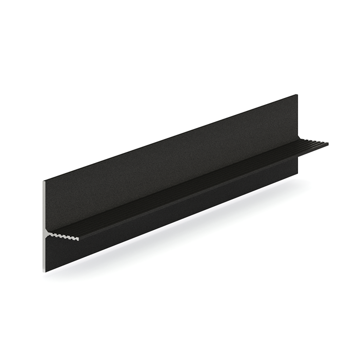 Теневой плинтус Laconistiq REVERSE 36 для панелей и керамогранита Белый МУАР RAL9016 36х16х3000мм зазор 15/20мм