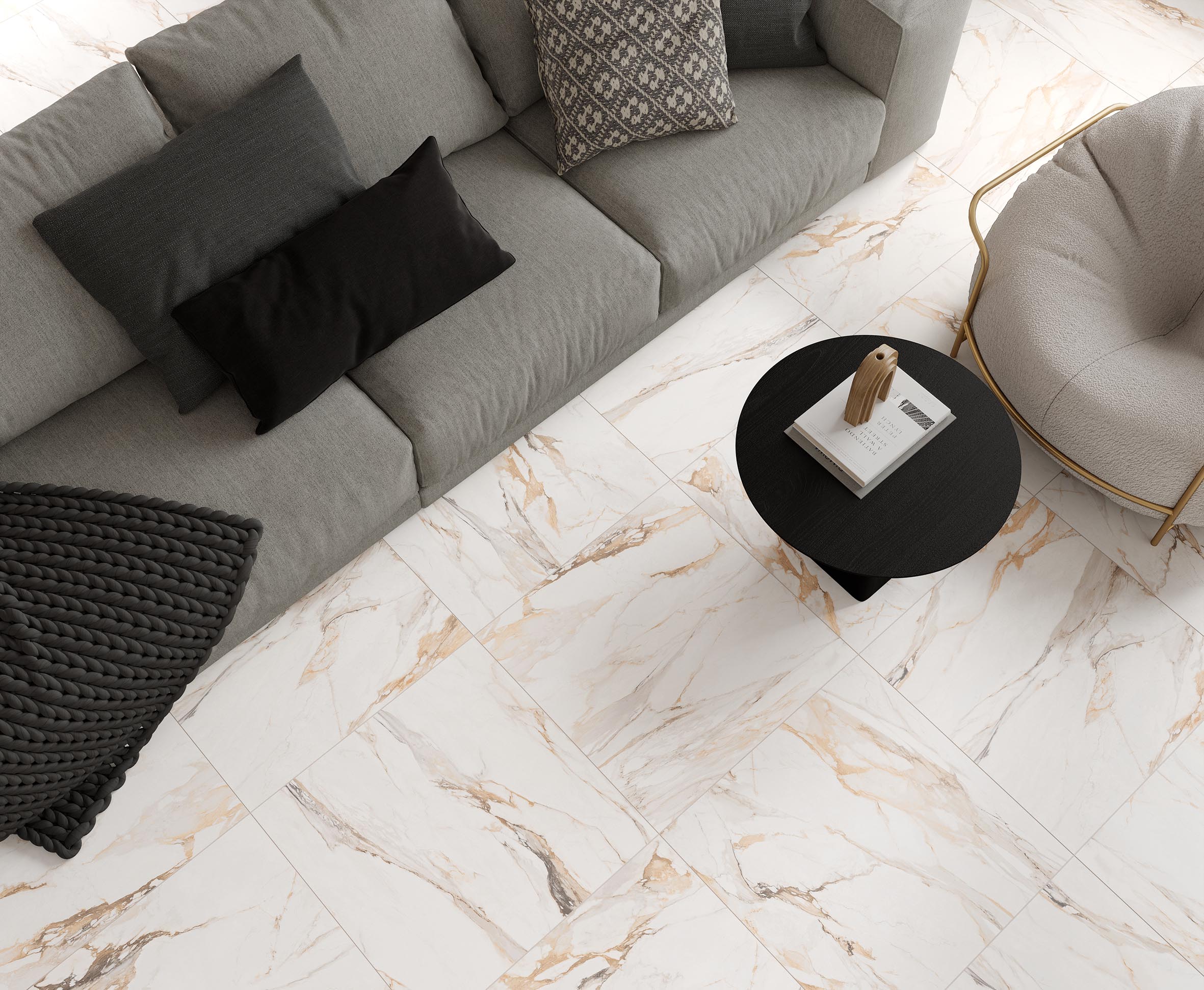 Керамогранит Laparet Statuario Porshe 60x60 матовый