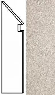 Ступень левая Brave Gypsum Battiscopa Sag. Sx A1JF 7.2x30