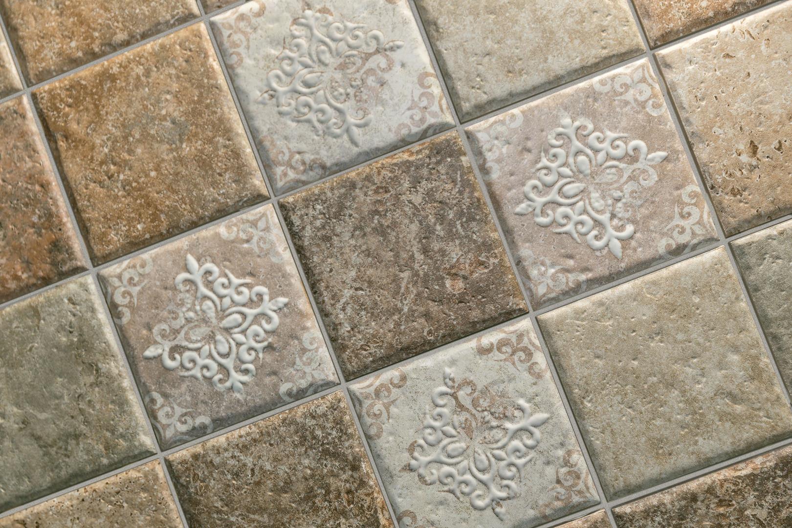 Вставка Kerama Marazzi OS\A127\1327 Декор Брюссель 1 матовая 9,8x9,8