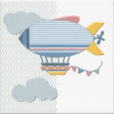 Декор Kerama Marazzi VT\A374\5009 Бон Вояж Дирижабль 20x20