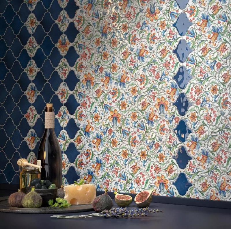 Декор Kerama Marazzi VT\A581\65000 Арабески Тоскана 5 глянцевый 6.5x6.5