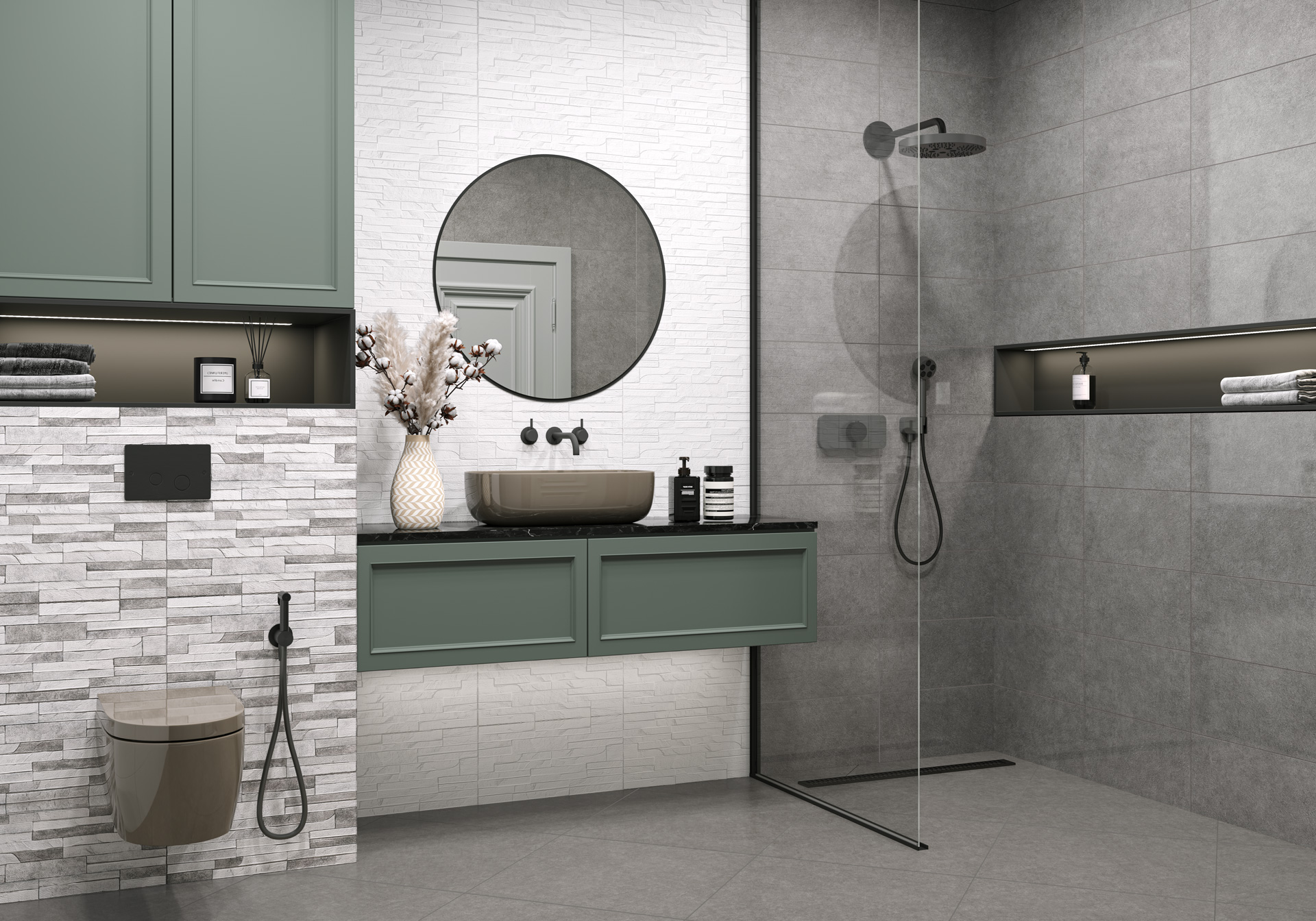 Керамическая плитка Alma Ceramica Дискавер TWU2550DCV14 серый 24.9x50