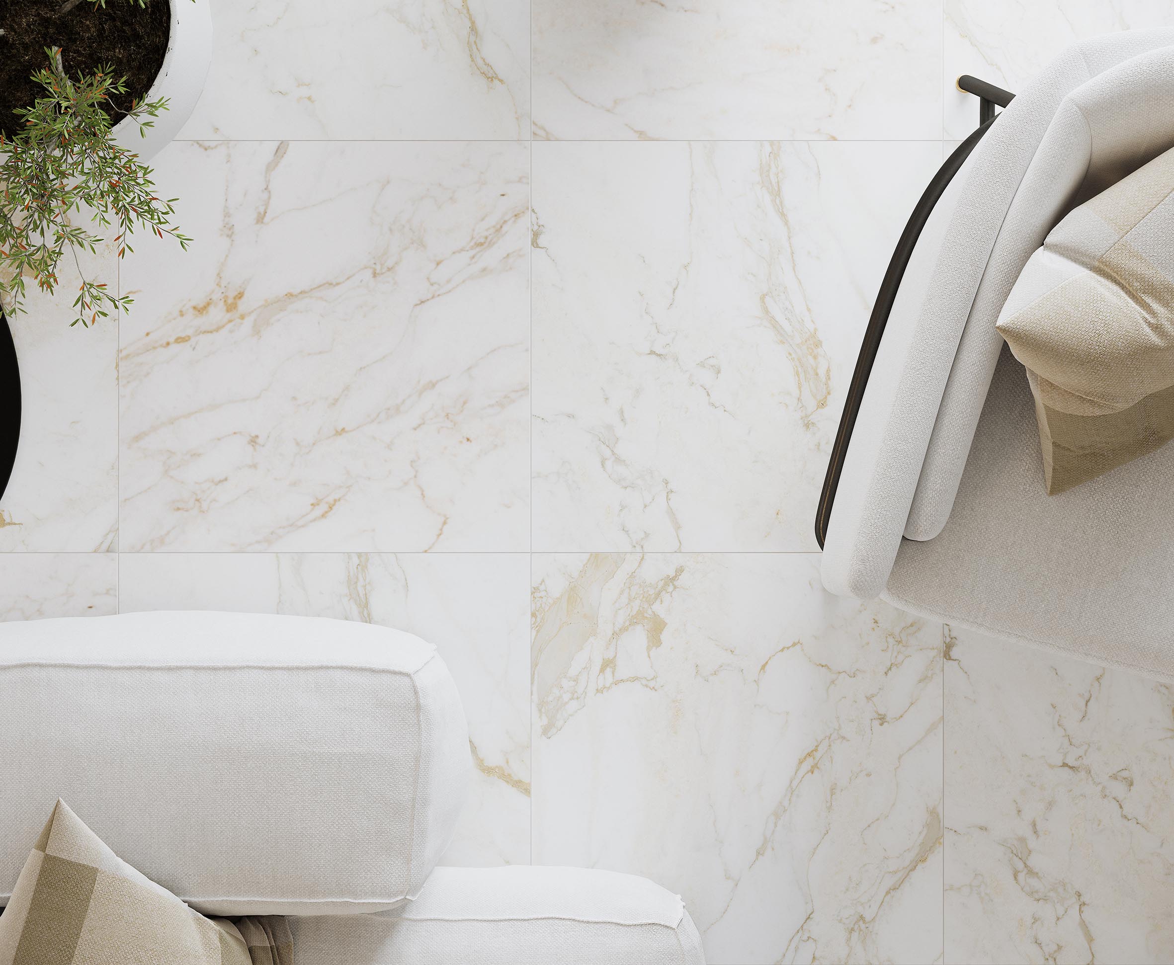 Керамогранит Laparet Calacatta Oro Золотой 60x60 матовый