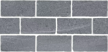 Бордюр BR023T Роверелла серый мозаичный 14.7х34.5