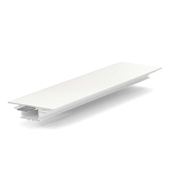 Теневой потолочный профиль для штор GARDINA белый муар RAL9016 50x14x3000мм, бегунки+заглушки в комплекте